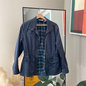LL Bean Classic Flannel Lined Utility Jacket in “Mariner”
